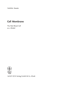 Cover image: Cell Membrane 1st edition 9783527304639