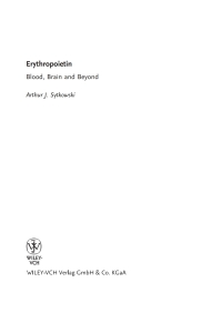 Imagen de portada: Erythropoietin 1st edition 9783527304950