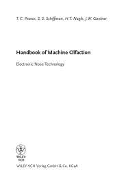 Cover image: Handbook of Machine Olfaction: Electronic Nose Technology 1st edition 9783527303588