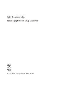 Imagen de portada: Pseudo-peptides in Drug Discovery 1st edition 9783527306336