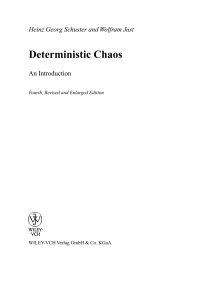 Imagen de portada: Deterministic Chaos: An Introduction 4th edition 9783527404155