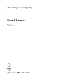 Cover image: Chemoinformatics: A Textbook 1st edition 9783527306817