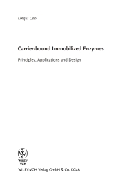 Cover image: Carrier-bound Immobilized Enzymes: Principles, Application and Design 1st edition 9783527312320