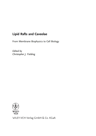 Imagen de portada: Lipid Rafts and Caveolae 1st edition 9783527312610