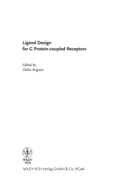 Imagen de portada: Ligand Design for G Protein-coupled Receptors 1st edition 9783527312849
