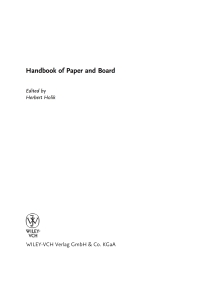 Imagen de portada: Handbook of Paper and Board 1st edition 9783527309979