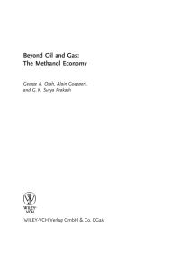 Cover image: Beyond Oil and Gas: The Methanol Economy 1st edition 9783527312757