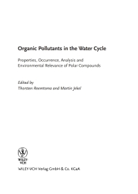 Imagen de portada: Organic Pollutants in the Water Cycle 1st edition 9783527312979