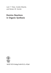 Cover image: Domino Reactions in Organic Synthesis 1st edition 9783527290604