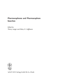 Imagen de portada: Pharmacophores and Pharmacophore Searches 1st edition 9783527312504