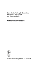 صورة الغلاف: Noble Gas Detectors 1st edition 9783527405978