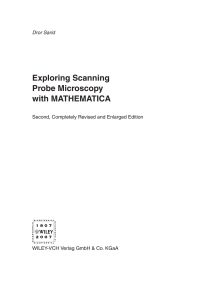 Cover image: Exploring Scanning Probe Microscopy with MATHEMATICA 2nd edition 9783527406173