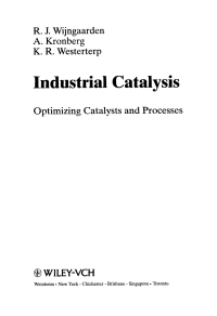 Cover image: Industrial Catalysis: Optimizing Catalysts and Processes 1st edition 9783527285815