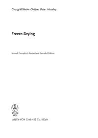 Imagen de portada: Freeze-Drying 2nd edition 9783527306206