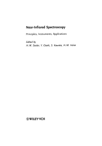 Imagen de portada: Near-Infrared Spectroscopy 1st edition 9783527301492