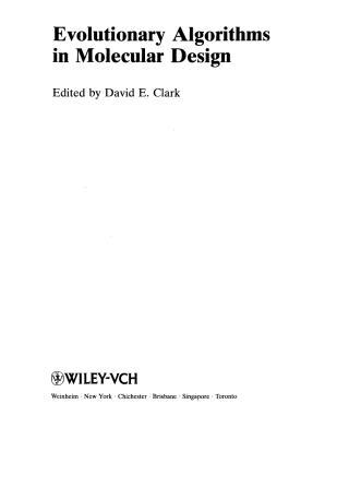 Imagen de portada: Evolutionary Algorithms in Molecular Design: Methods and Principles in Medicinal Chemistry, Volume 8 1st edition 9783527301553