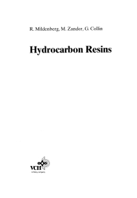 Imagen de portada: Hydrocarbon Resins 1st edition 9783527286171