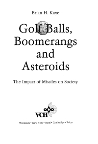 Cover image: Golf Balls, Boomerangs and Asteroids 1st edition 9783527293223