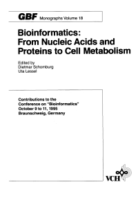 Imagen de portada: Bioinformatics: From Nucleic Acids and Proteins to Cell Metabolism: From Nucleic Acids and Proteins to Cell Metabolism 1st edition 9783527300723