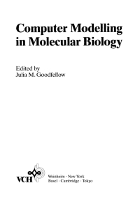 Imagen de portada: Computer Modelling in Molecular Biology 1st edition 9783527300624