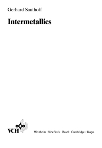 Imagen de portada: Intermetallics 1st edition 9783527293209