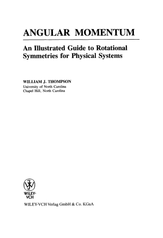 Cover image: Angular Momentum 1st edition 9780471552642