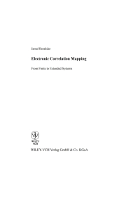 صورة الغلاف: Electronic Correlation Mapping 1st edition 9783527403509