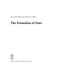 Imagen de portada: The Formation of Stars 1st edition 9783527405596