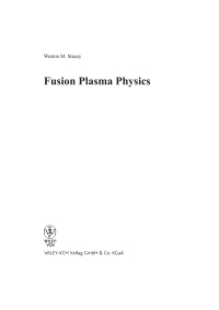 صورة الغلاف: Fusion Plasma Physics 1st edition 9783527405862