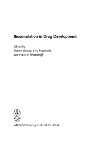 Imagen de portada: Biosimulation in Drug Development 1st edition 9783527316991