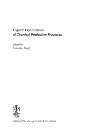 صورة الغلاف: Logistic Optimization of Chemical Production Processes 1st edition 9783527308309