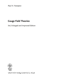 صورة الغلاف: Gauge Field Theories 3rd edition 9783527408351
