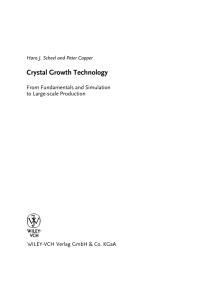 Imagen de portada: Crystal Growth Technology: From Fundamentals and Simulation to Large-scale Production 1st edition 9783527317622