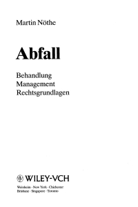 Cover image: Abfall 1st edition 9783527296200