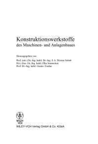 Imagen de portada: Konstruktionswerkstoffe des Maschinen- und Anlagenbaues 5th edition 9783527309559