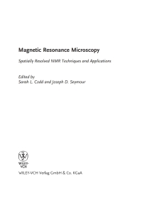 Imagen de portada: Magnetic Resonance Microscopy: Spatially Resolved NMR Techniques and Applications 1st edition 9783527320080