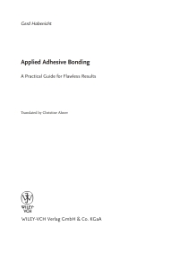 Cover image: Applied Adhesive Bonding 1st edition 9783527320141