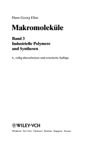 Imagen de portada: Makromoleküle 6th edition 9783527299614