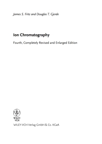 Imagen de portada: Ion Chromatography 4th edition 9783527320523