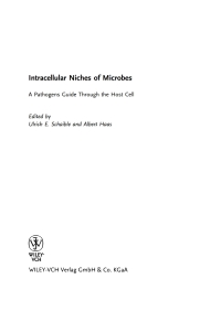 Imagen de portada: Intracellular Niches of Microbes: A Microbes Guide Through the Host Cell 1st edition 9783527322077