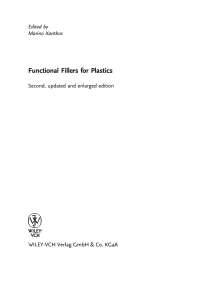 Imagen de portada: Functional Fillers for Plastics 2nd edition 9783527323616