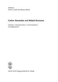 Imagen de portada: Carbon Nanotubes and Related Structures: Synthesis, Characterization, Functionalization, and Applications 1st edition 9783527324064