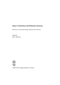 صورة الغلاف: Ideas in Chemistry and Molecular Sciences 1st edition 9783527325436