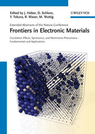 Cover image: Frontiers in Electronic Materials 1st edition 9783527411917