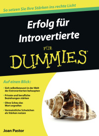 Imagen de portada: Erfolg für Introvertierte für Dummies 1st edition 9783527710799