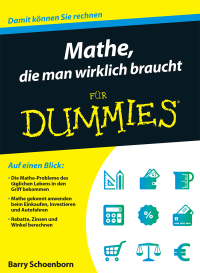 Cover image: Mathe, die man wirklich braucht für Dummies 1st edition 9783527711017