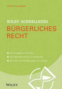 Cover image: Wiley-Schnellkurs Bürgerliches Recht 1st edition 9783527530502