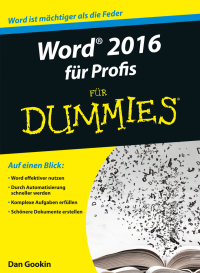 Cover image: Word 2016 für Profis für Dummies 1st edition 9783527713417