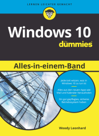 صورة الغلاف: Windows 10 Alles-in-einem-Band für Dummies 1st edition 9783527713806