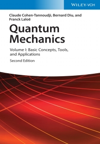 Cover image: Quantum Mechanics, Volume 1: Basic Concepts, Tools, and Applications, 2nd Edition 2nd edition 9783527345533